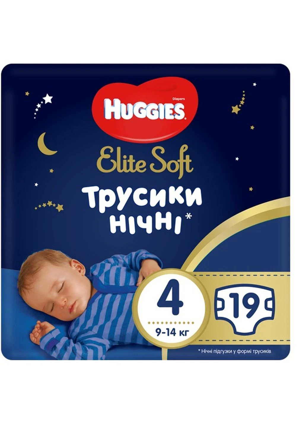 Трусики-подгузники 4 (9-14кг) 19 шт Huggies Overnites (249549933)