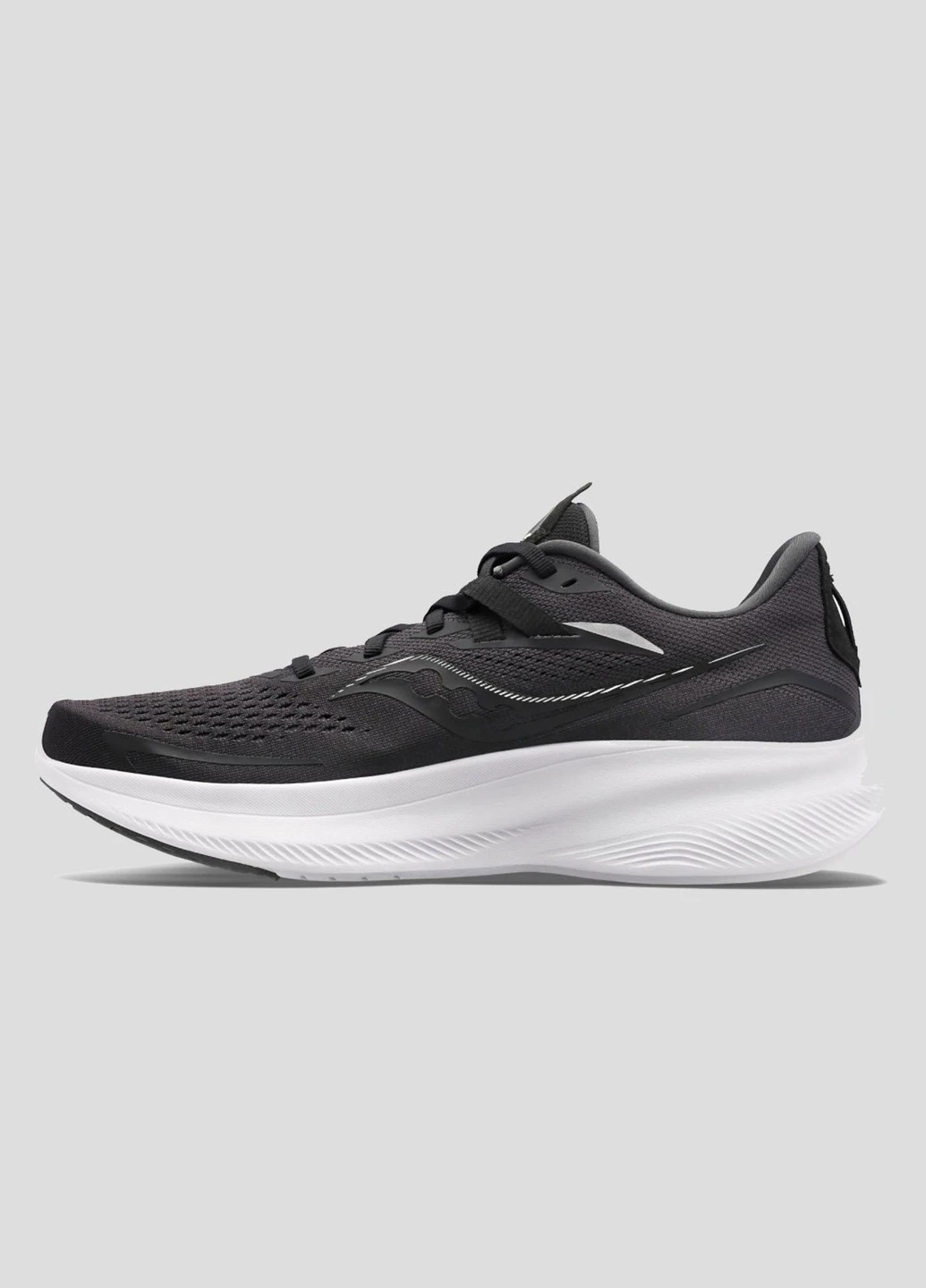 Черные беговые кроссовки Ride 15 Saucony чёрные всесезоны (253540703)