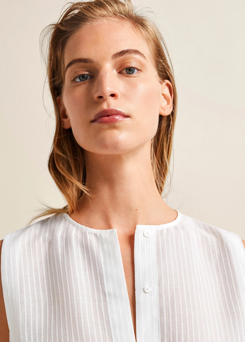 Біла блуза Massimo Dutti