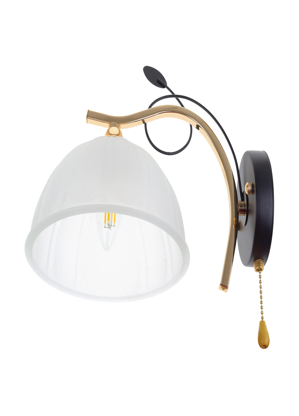 Бра накладное черное LK-713W/1 E27 BK+FG Brille (220133494)