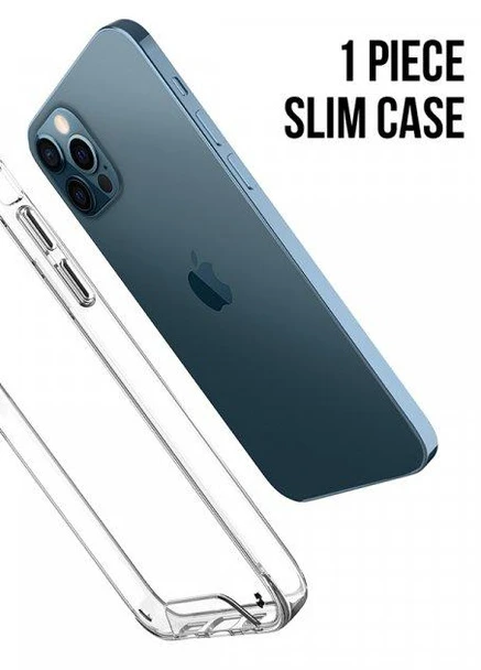 Протиударний силіконовий чохол Space для iPhone 12 Pro Max Прозорий No Brand (254324973)