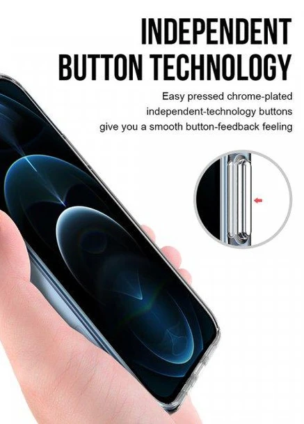 Протиударний силіконовий чохол Space для iPhone 12 Pro Max Прозорий No Brand (254324973)