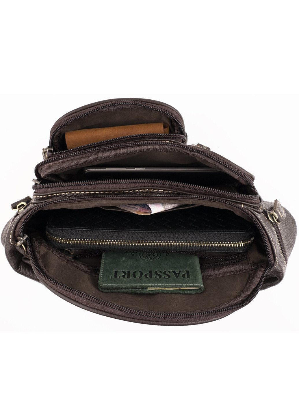 Мужская кожаная сумка 29х12,5х8 см Vintage (252131840)