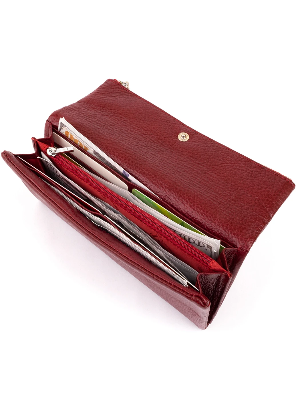 Жіночий шкіряний гаманець-клатч 18,5х9,8х2 см st leather (229461063)
