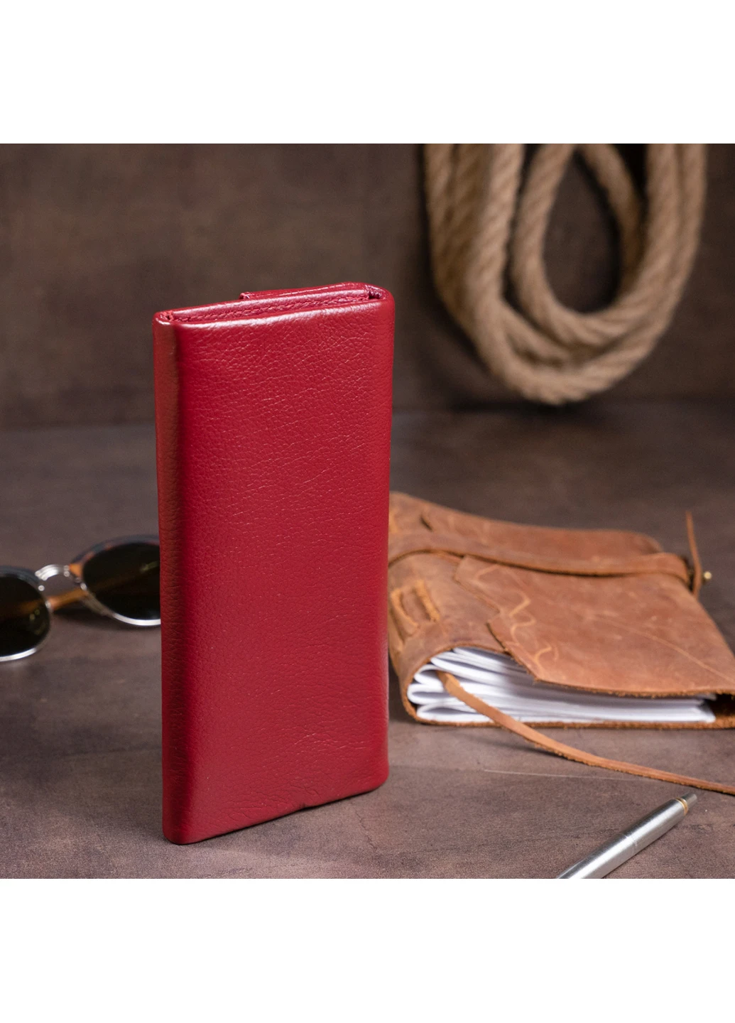 Жіночий шкіряний гаманець-клатч 18,5х9,8х2 см st leather (229461063)