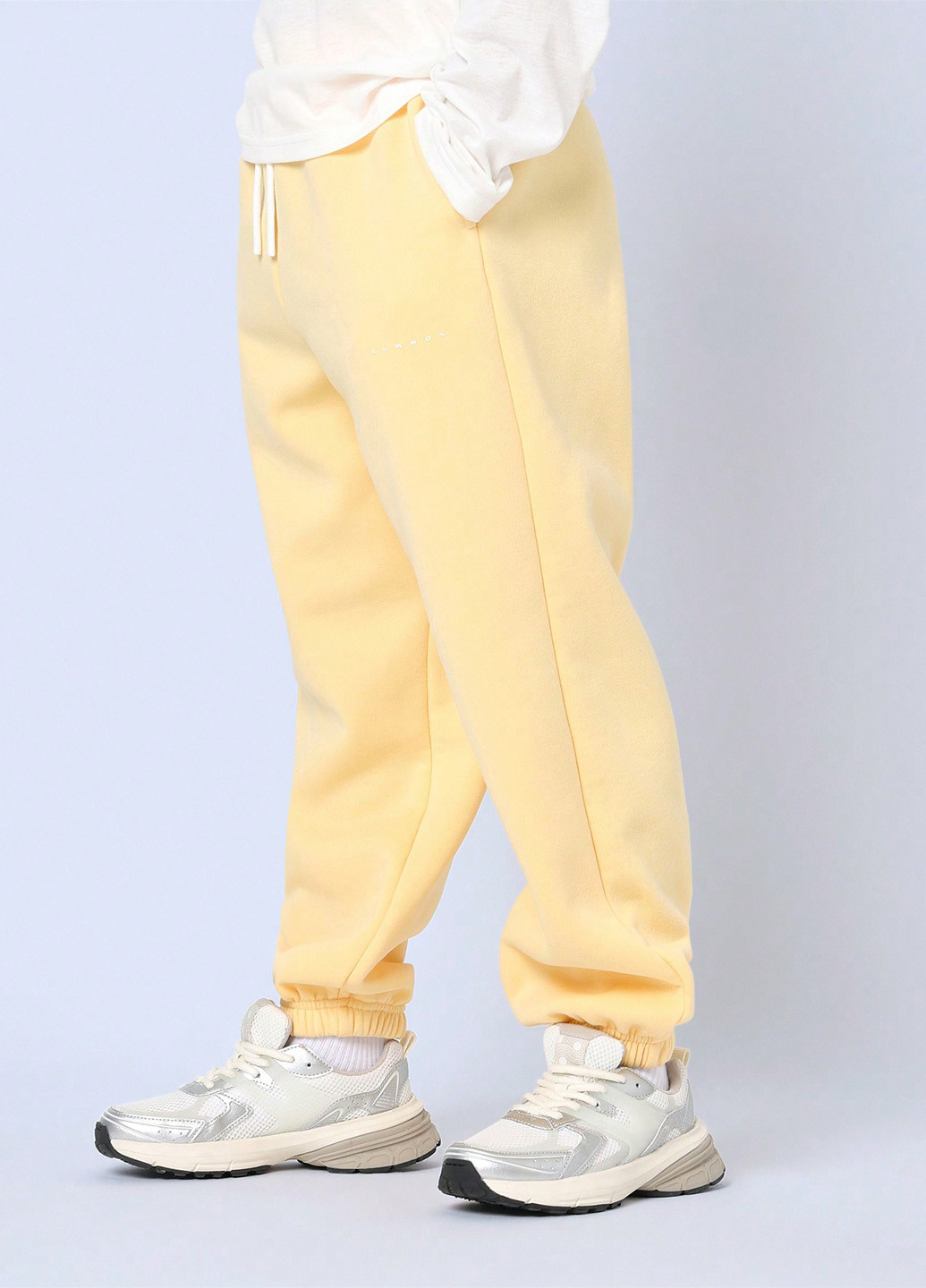 Желтые спортивные, кэжуал демисезонные брюки джоггеры SHEIN
