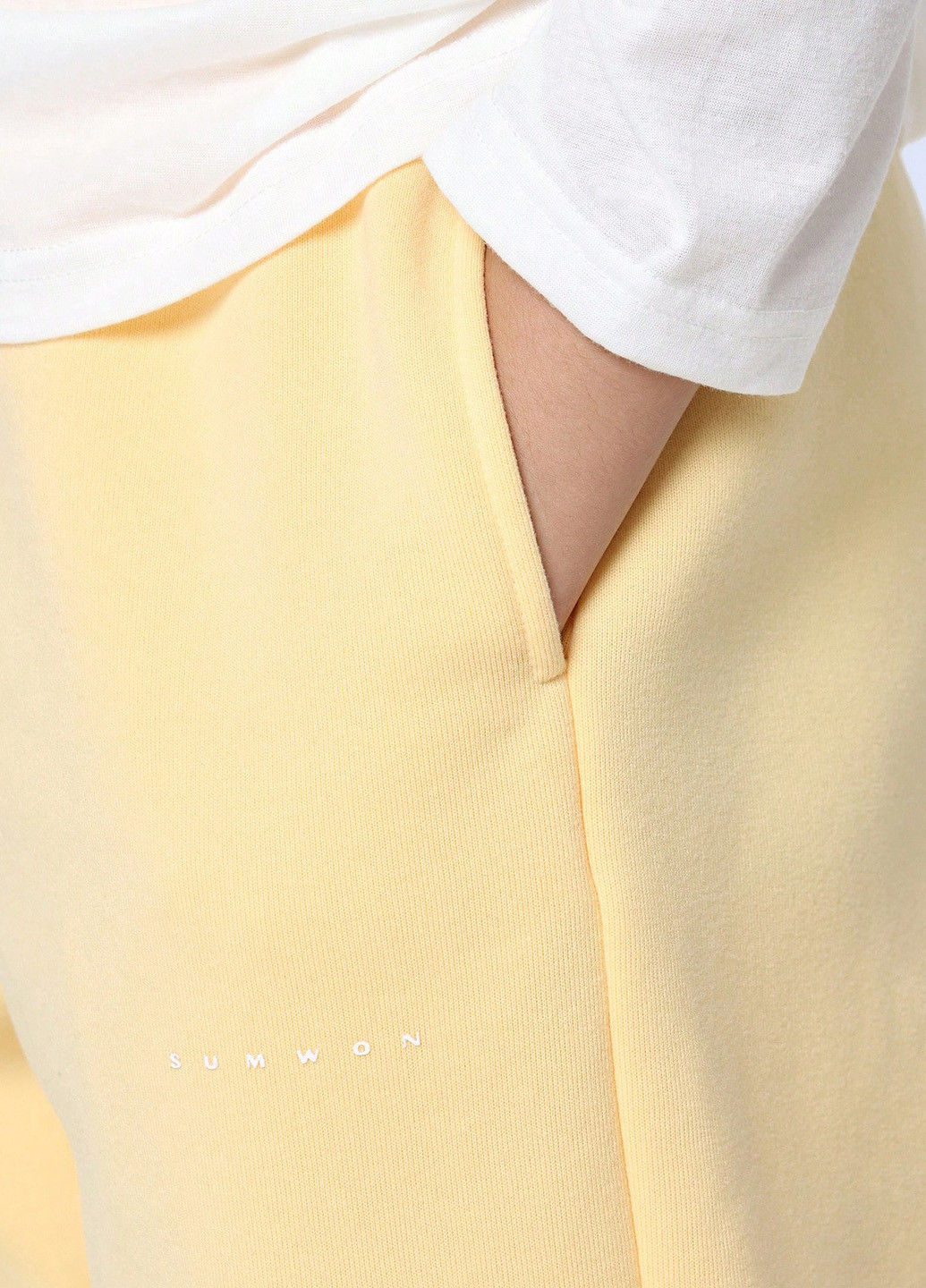 Желтые спортивные, кэжуал демисезонные брюки джоггеры SHEIN