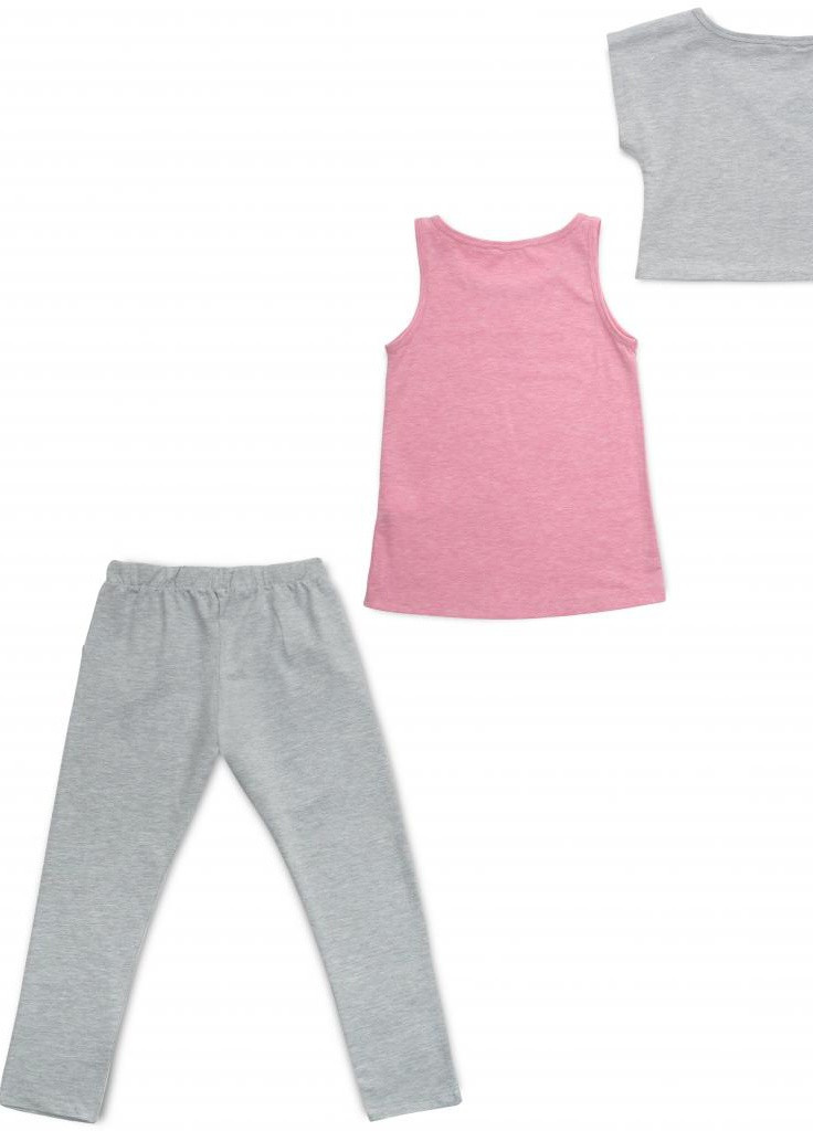 Білий демісезонний костюм десткий "forever" (14586-164g-pink) Breeze