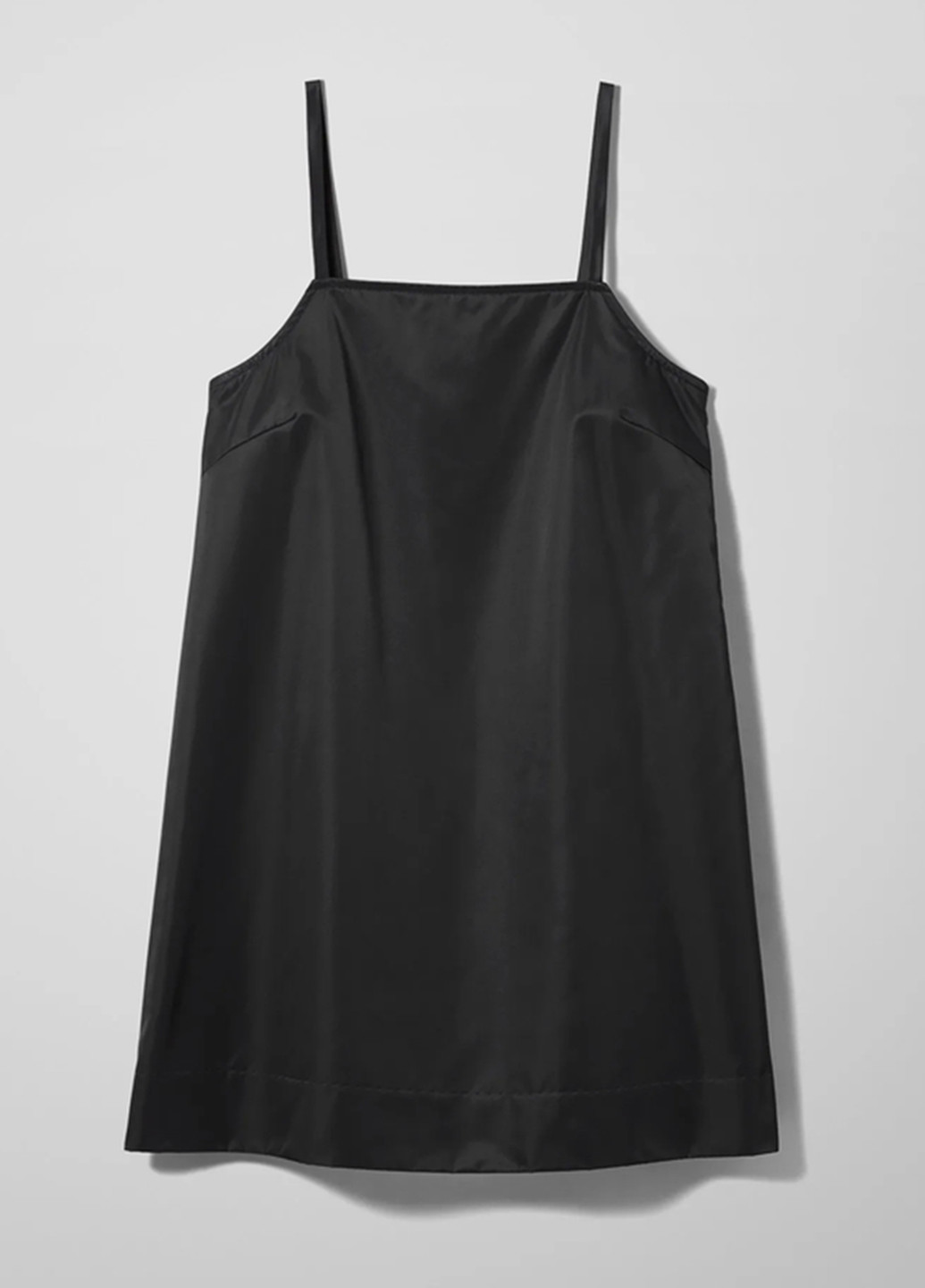 Черное кэжуал платье а-силуэт Weekday однотонное
