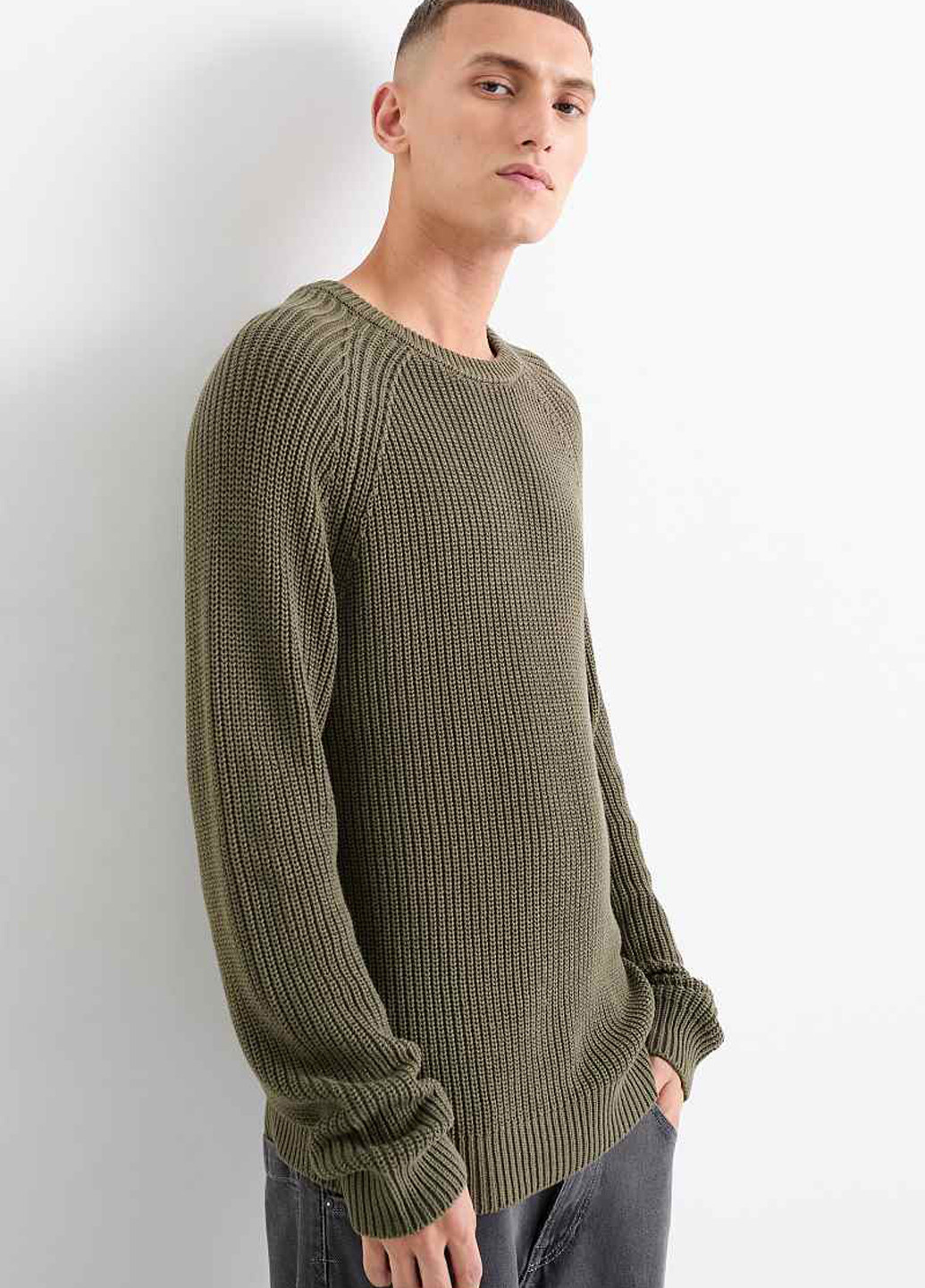 Оливковый (хаки) демисезонный джемпер джемпер C&A