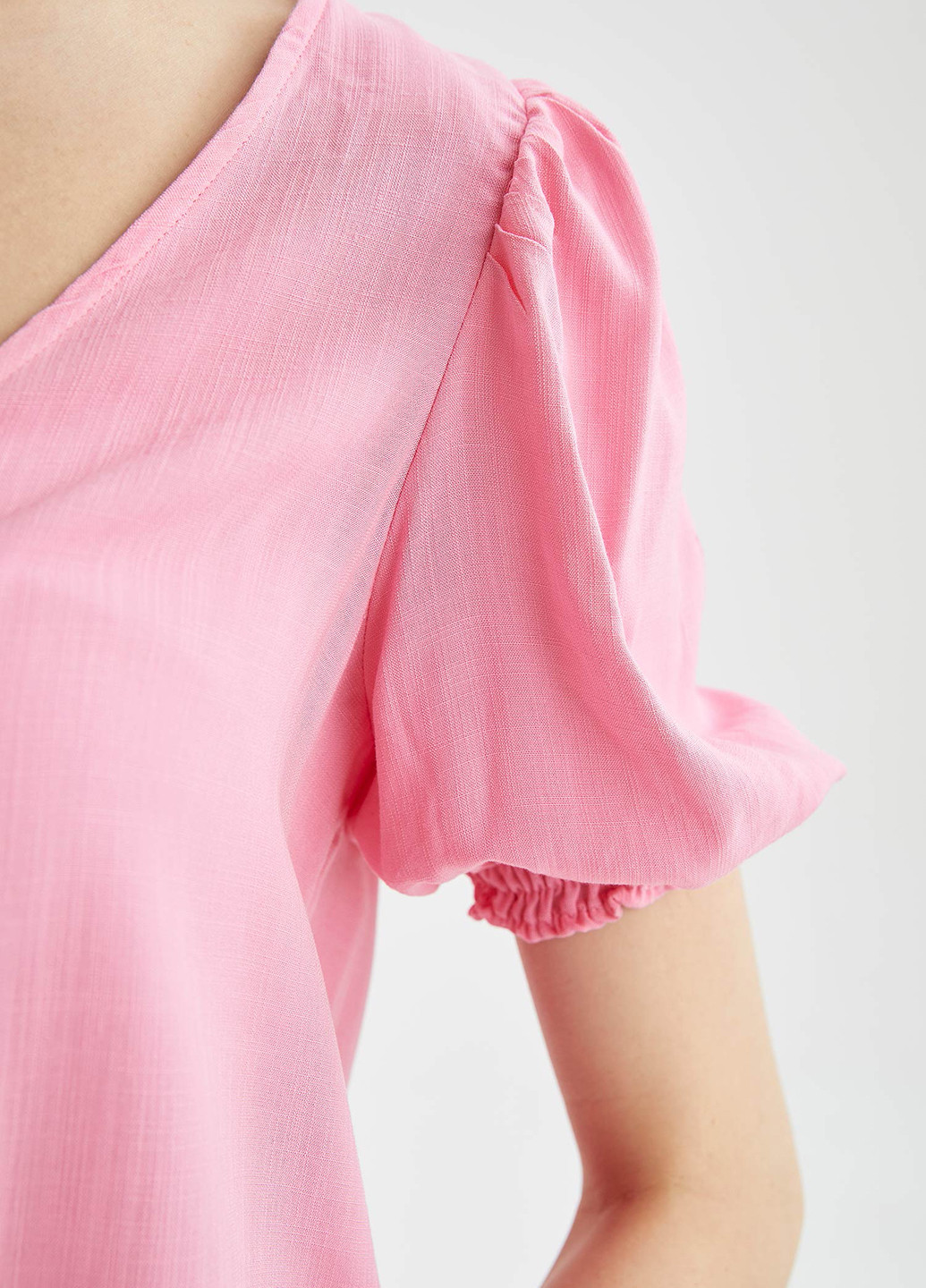 Розовая летняя блуза DeFacto