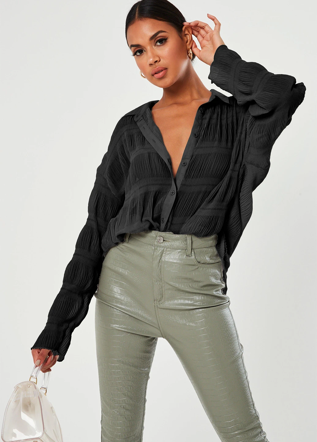 Чёрная блуза Missguided