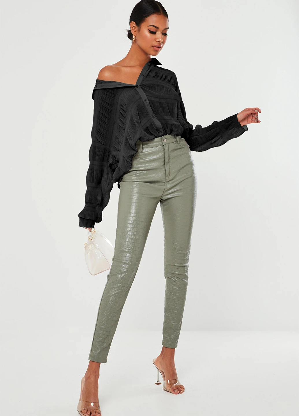 Чёрная блуза Missguided