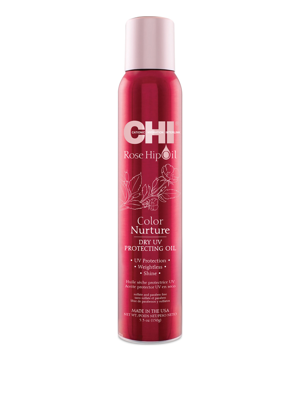 Защитный спрей-блеск Rose hip oil, 150 г CHI (143757739)