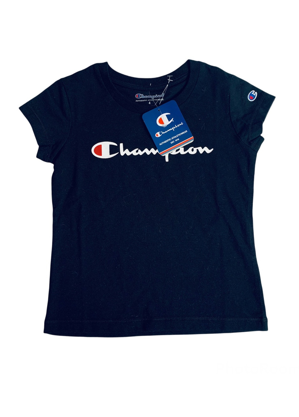 Черная футболка Champion