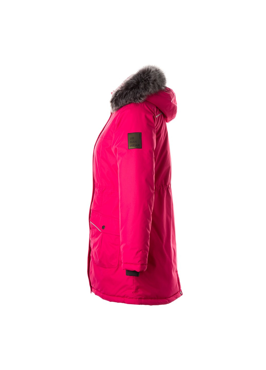 Фуксиновая зимняя куртка удлиненная зимняя mona 2 Huppa