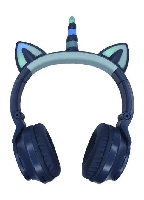 Дитячі бездротові навушники Єдиноріг Cat STN-27 LED Bluetooth навушники з котячими вушками і підсвічуванням No Brand (253742747)