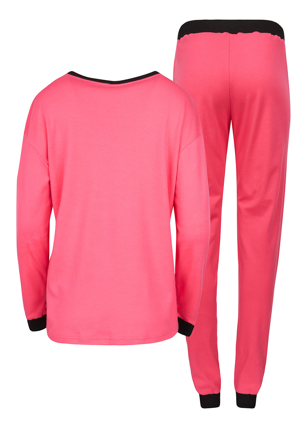 Розовая всесезон пижама (лонгслив, брюки) Garnamama