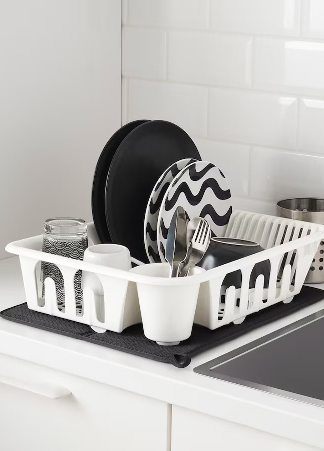 Килимок для сушіння посуду, 19х44 см IKEA (265795865)