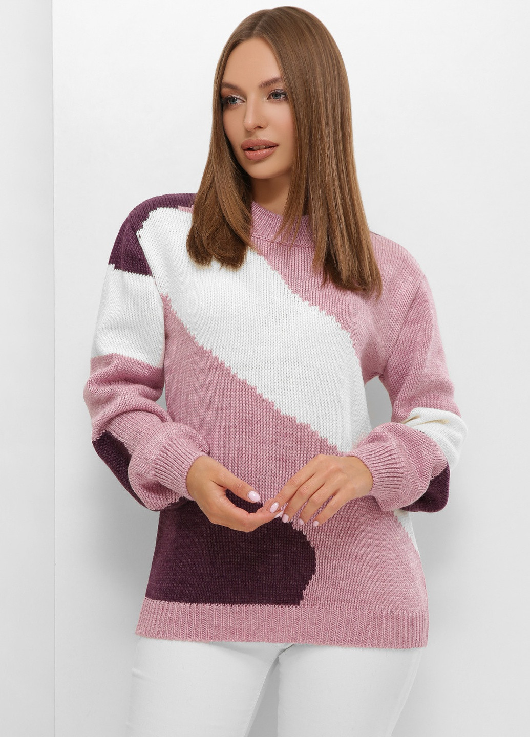 Сиреневый демисезонный свитер MSM