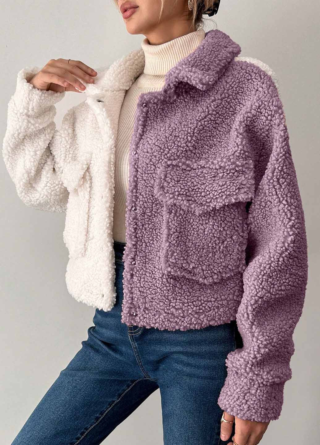 Комбинированная демисезонная куртка куртка-пиджак SHEIN