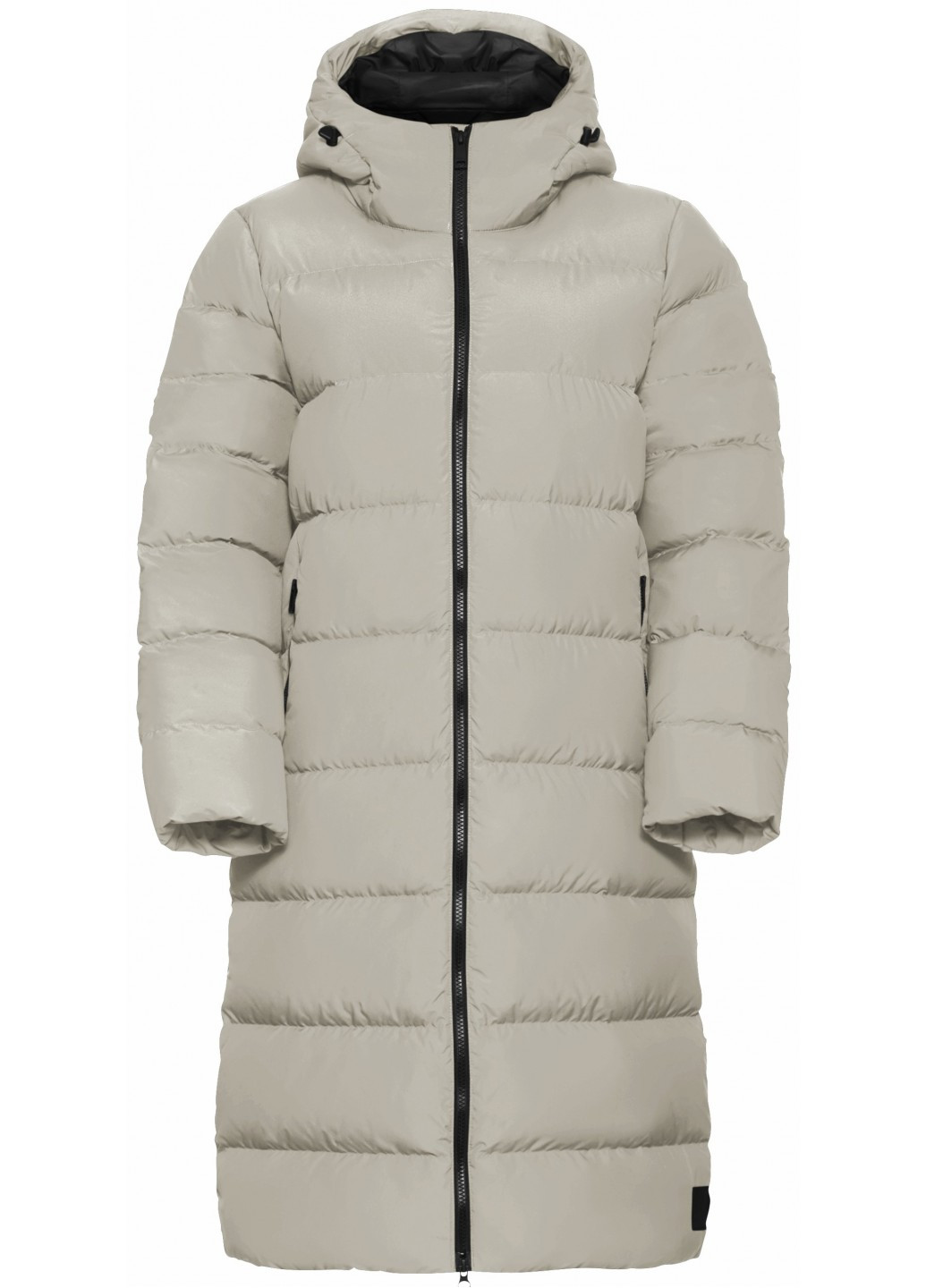 Светло-бежевый зимний Пуховик Jack Wolfskin