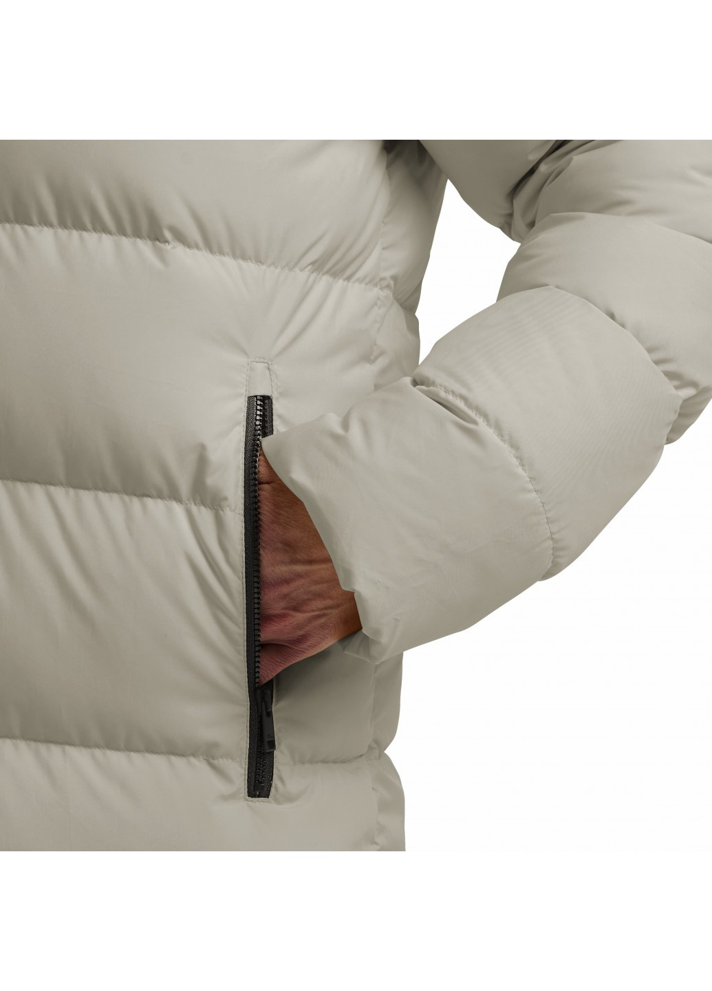 Светло-бежевый зимний Пуховик Jack Wolfskin