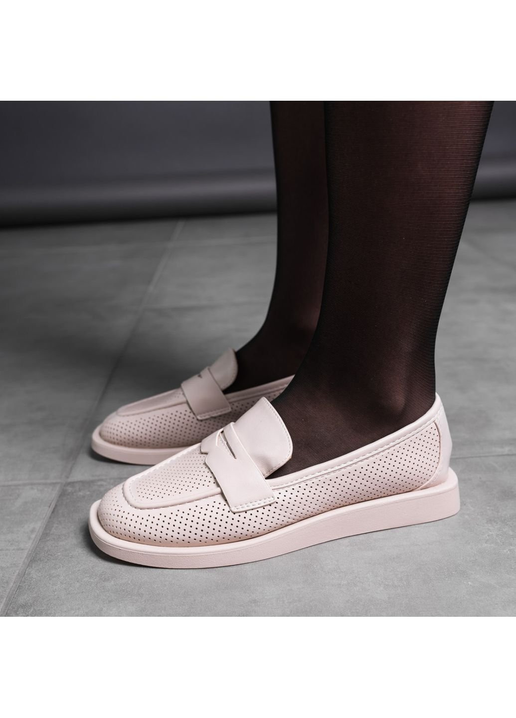 Fashion Лофери жіночі Harris 3590 36 бежевий з штучна шкіра, україна — літо (253791756)