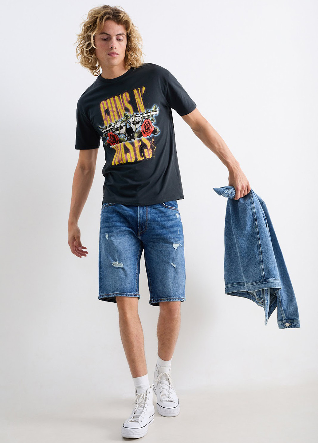 Чорна футболка C&A