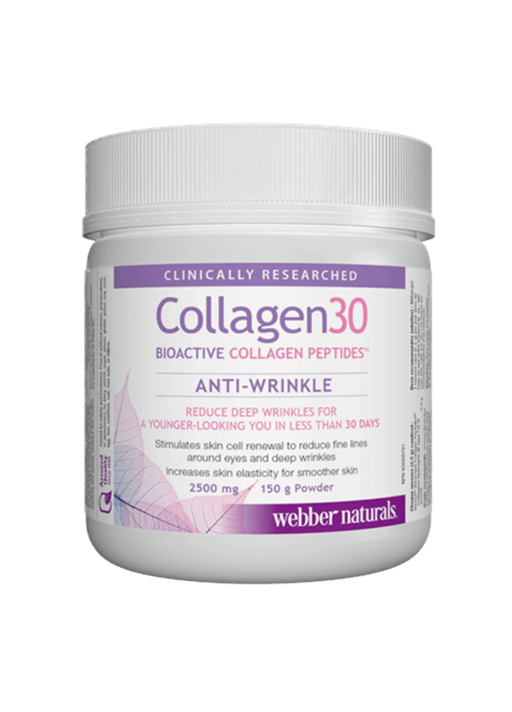 Коллаген Collagen30 2500 mg 150 грамм Webber Naturals (255408069)