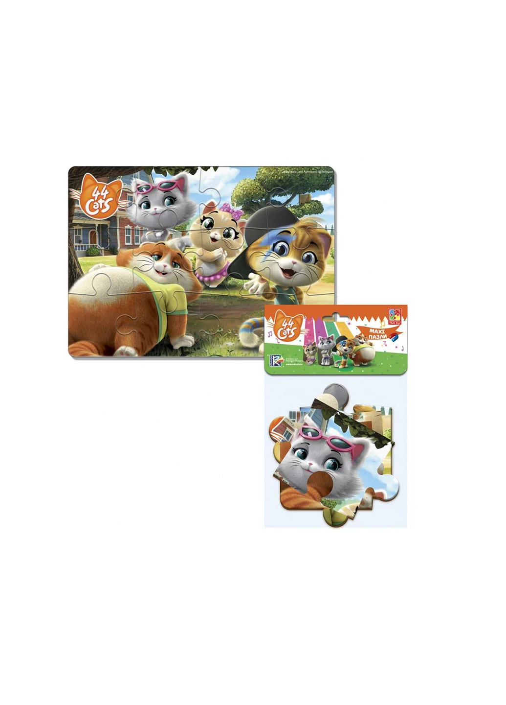 Пазли Коти На фермі Vladi toys VT1722-13 (255335214)