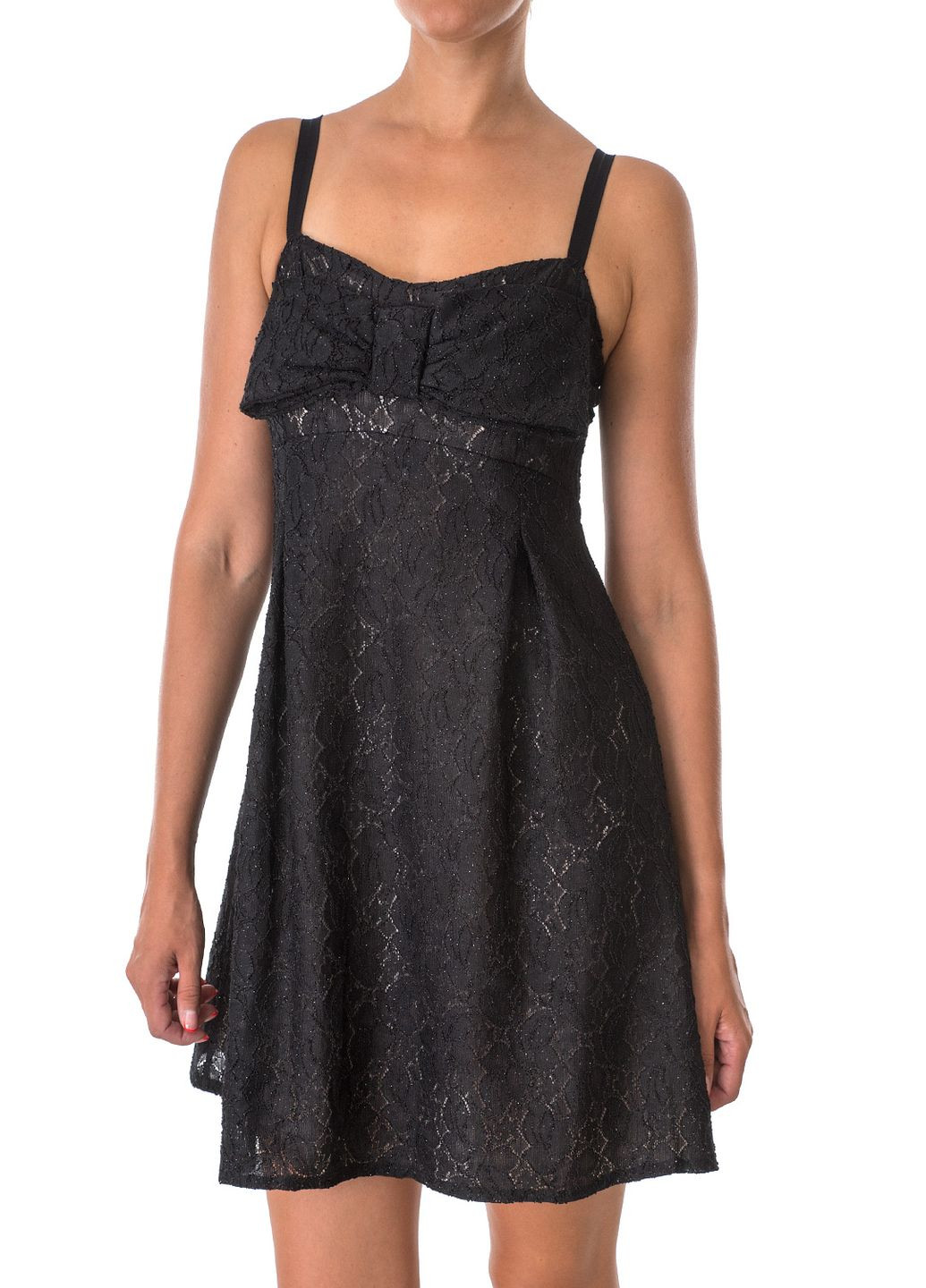 Черное вечернее платье Miss Miss однотонное