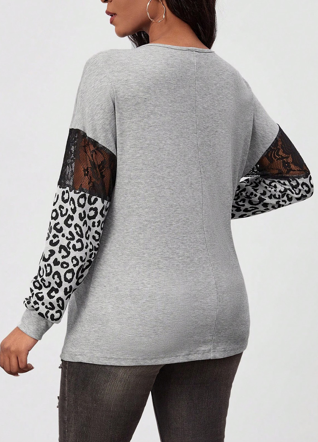 Світло-сірий демісезонний пуловер для вагітних пуловер SHEIN