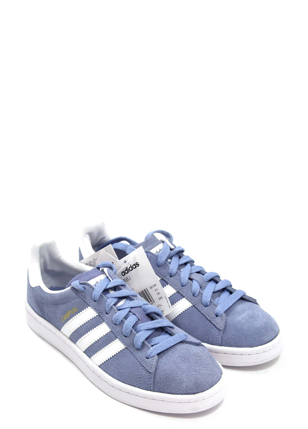 Синие женские кеды campus j adidas