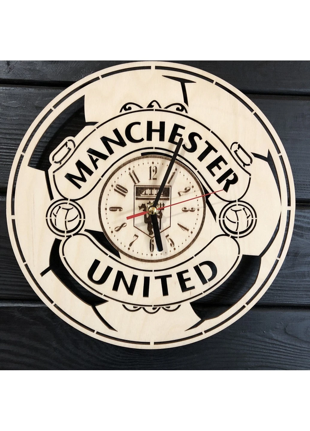 Концептуальний настінний годинник в інтер`єр «Manchester United» 7Arts (253566213)