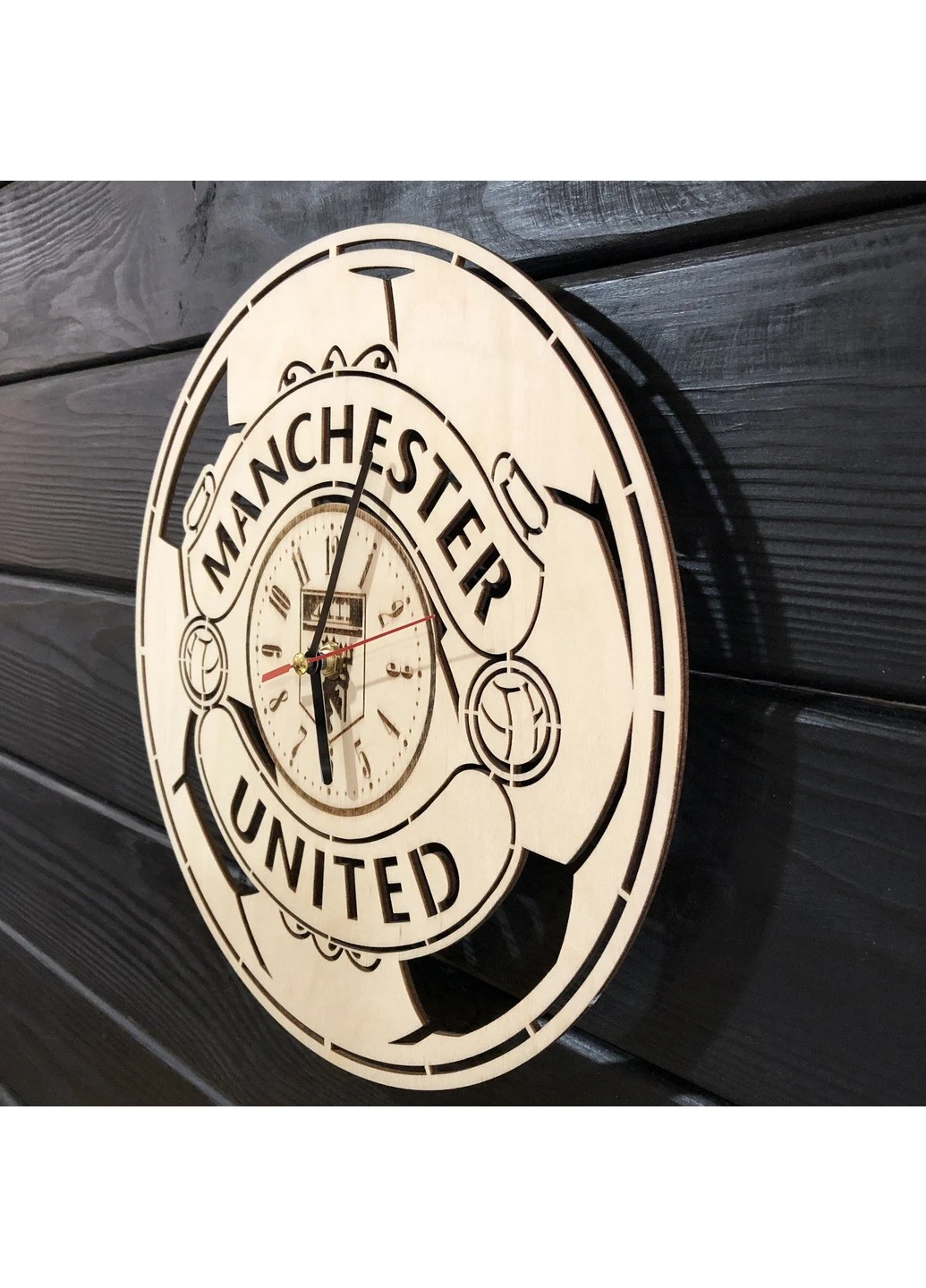 Концептуальний настінний годинник в інтер`єр «Manchester United» 7Arts (253566213)