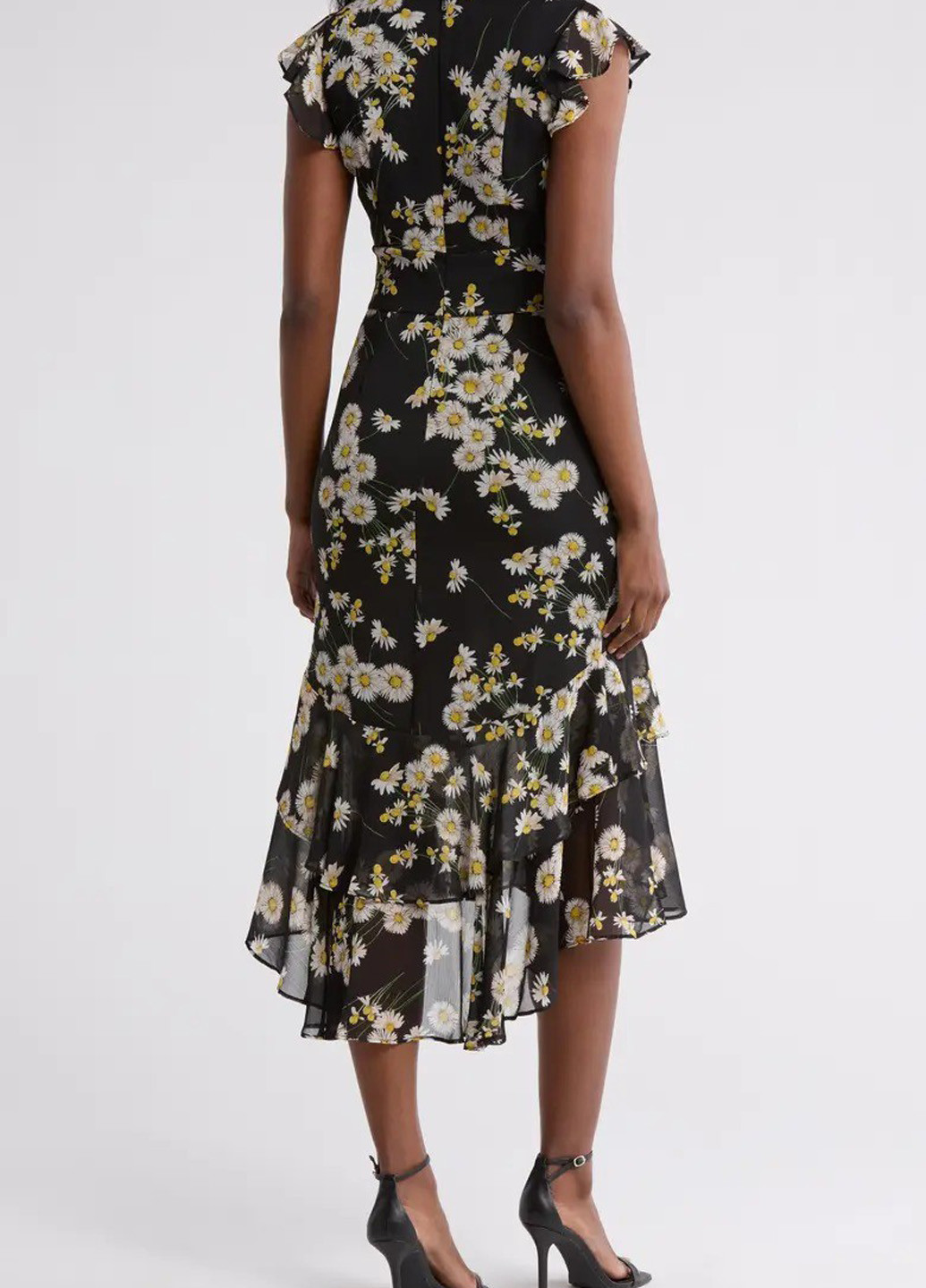 Черное кэжуал платье Tommy Hilfiger с цветочным принтом