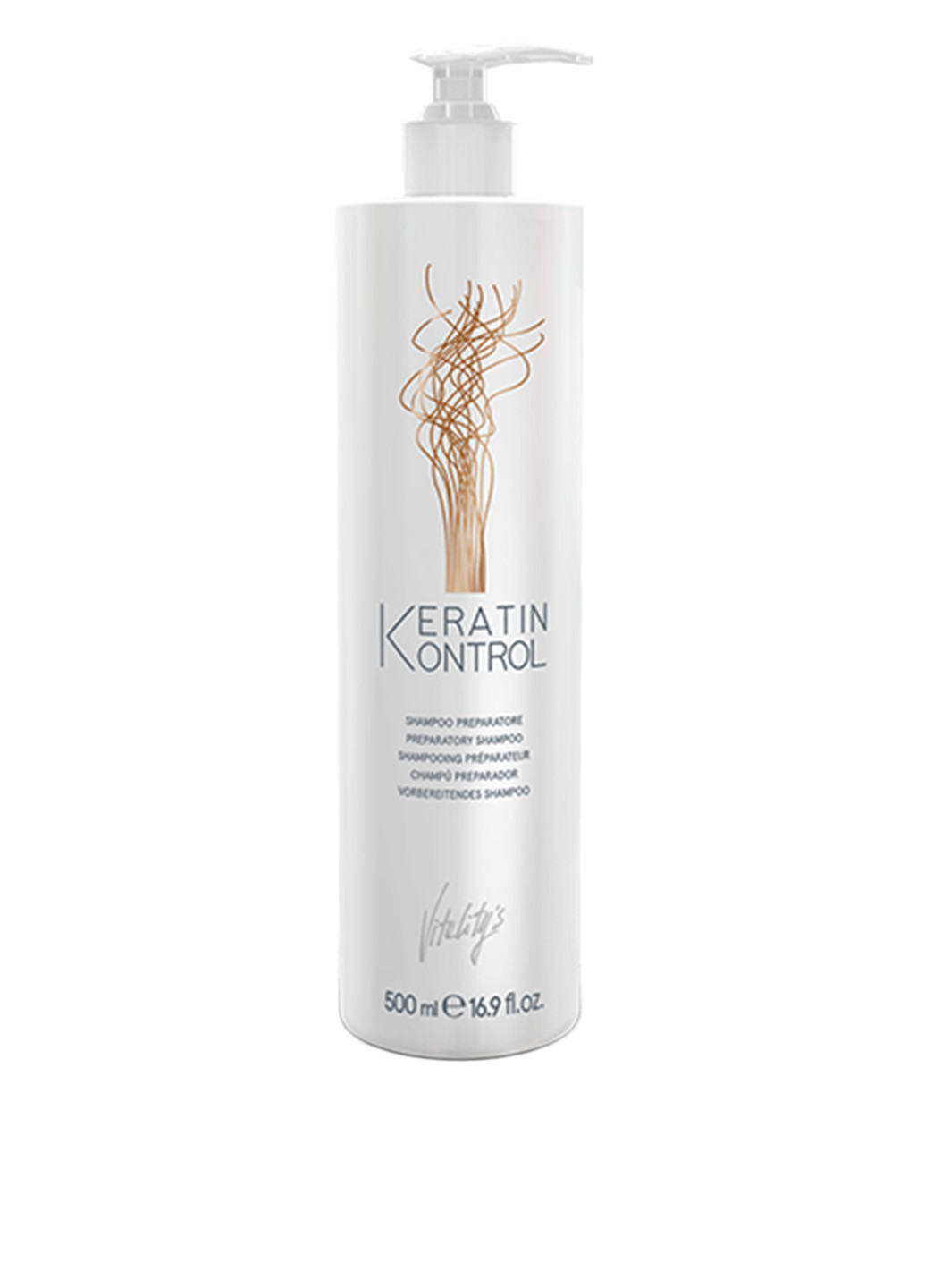 Подготовительный шампунь Vitality’s Keratin Kontrol Preparatory Shampoo 500 мл Vitality`s (83219612)