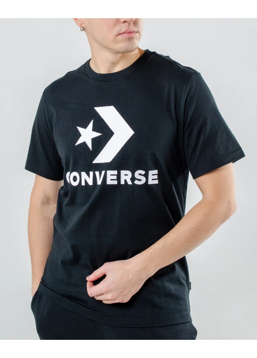 Темно-сіра футболка star chevron tee Converse
