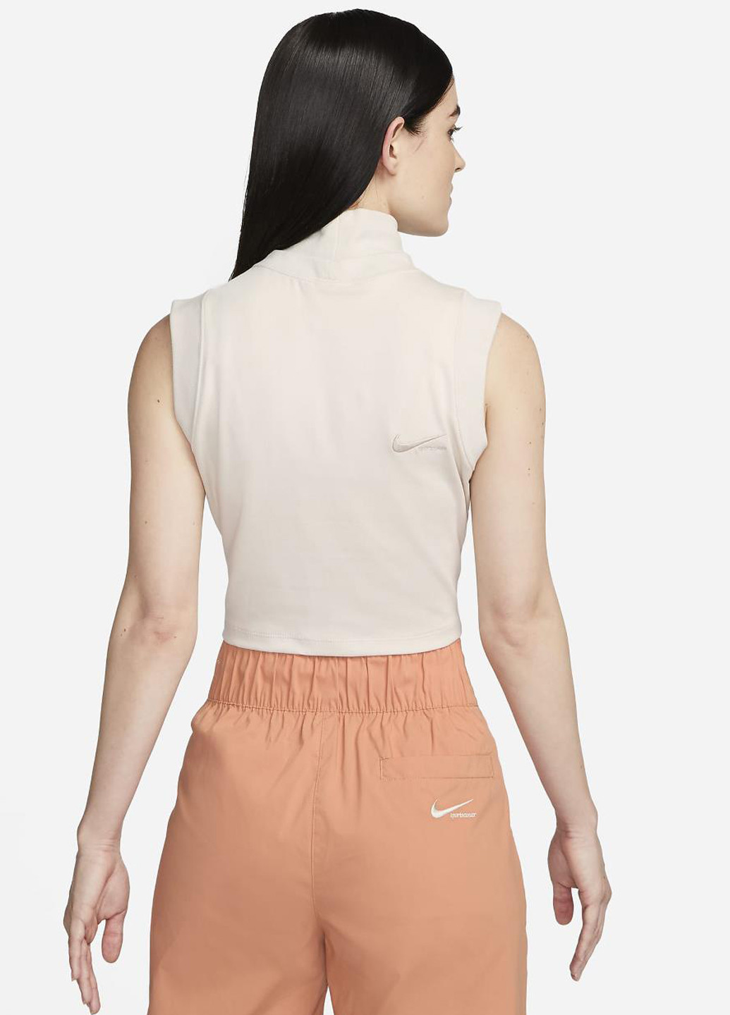 Топ FB8343-104 Nike Sportswear Collection Mock-Neck Cropped Tank Top (319358957)