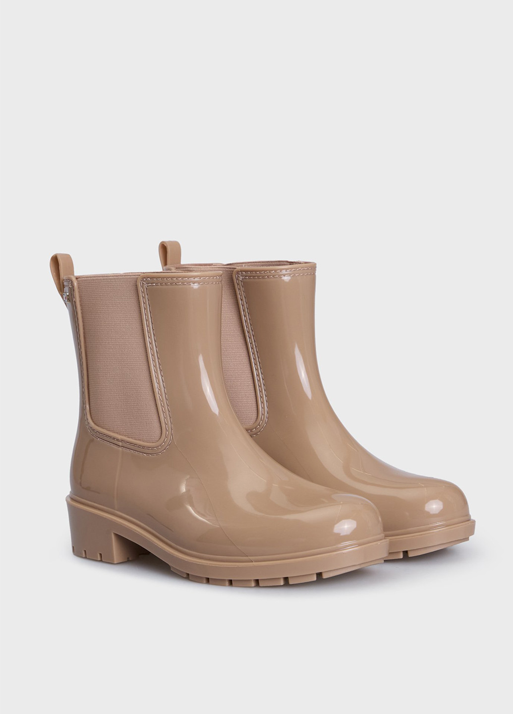 Бежевые резиновые сапоги Tommy Hilfiger