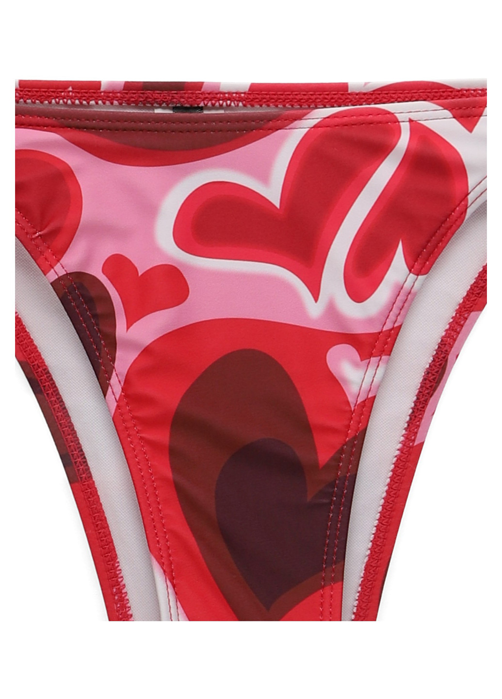 Розовые купальные трусики-плавки сердечки PrettyLittleThing