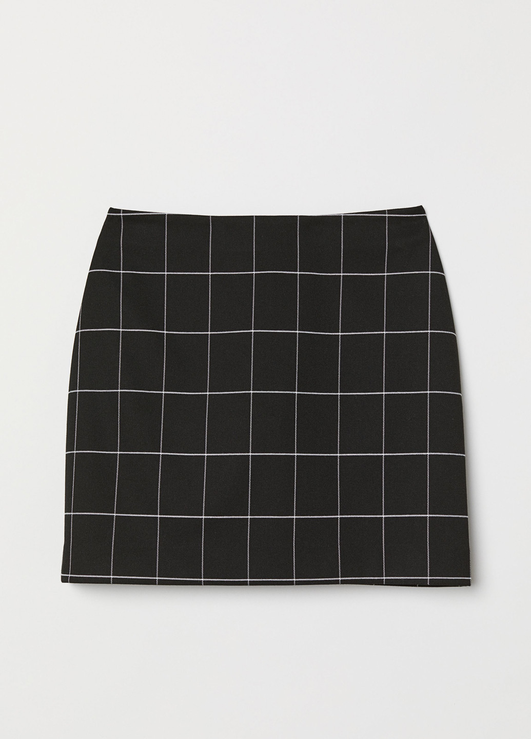 Черная кэжуал в клетку юбка H&M карандаш