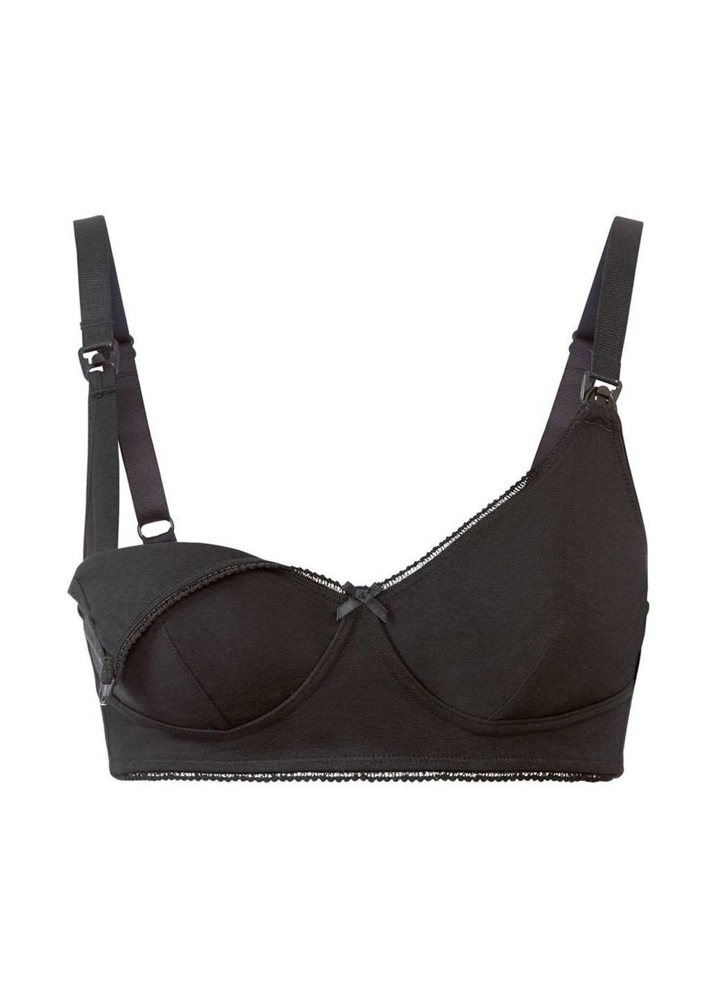 Чёрный бюстгальтер для кормящих Esmara без косточек хлопок