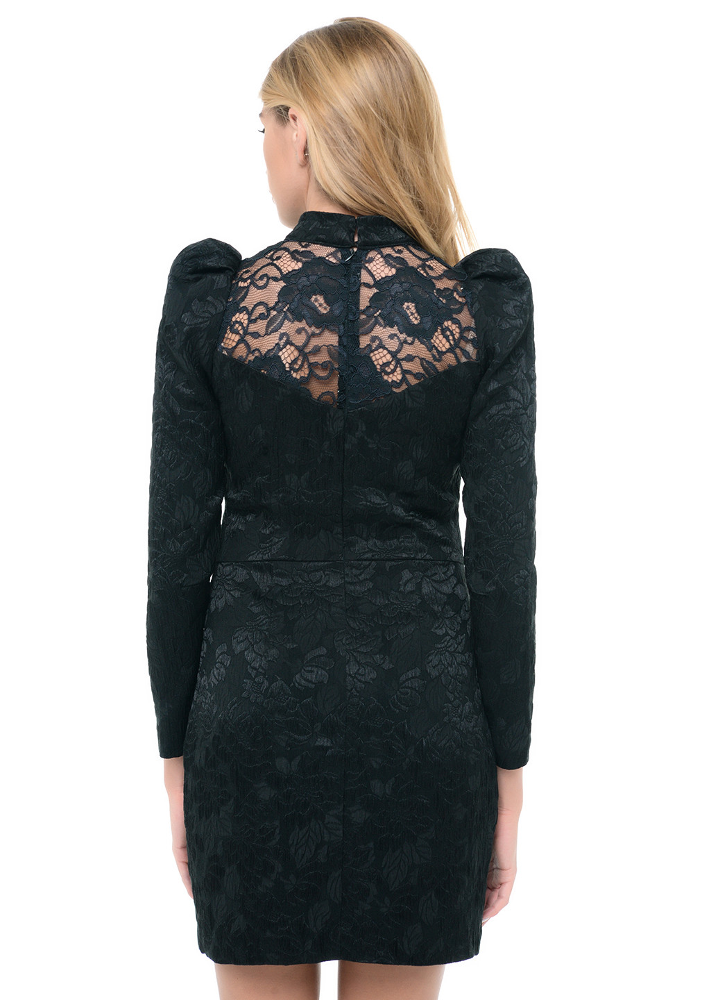 Черное кэжуал платье футляр GINGERI однотонное