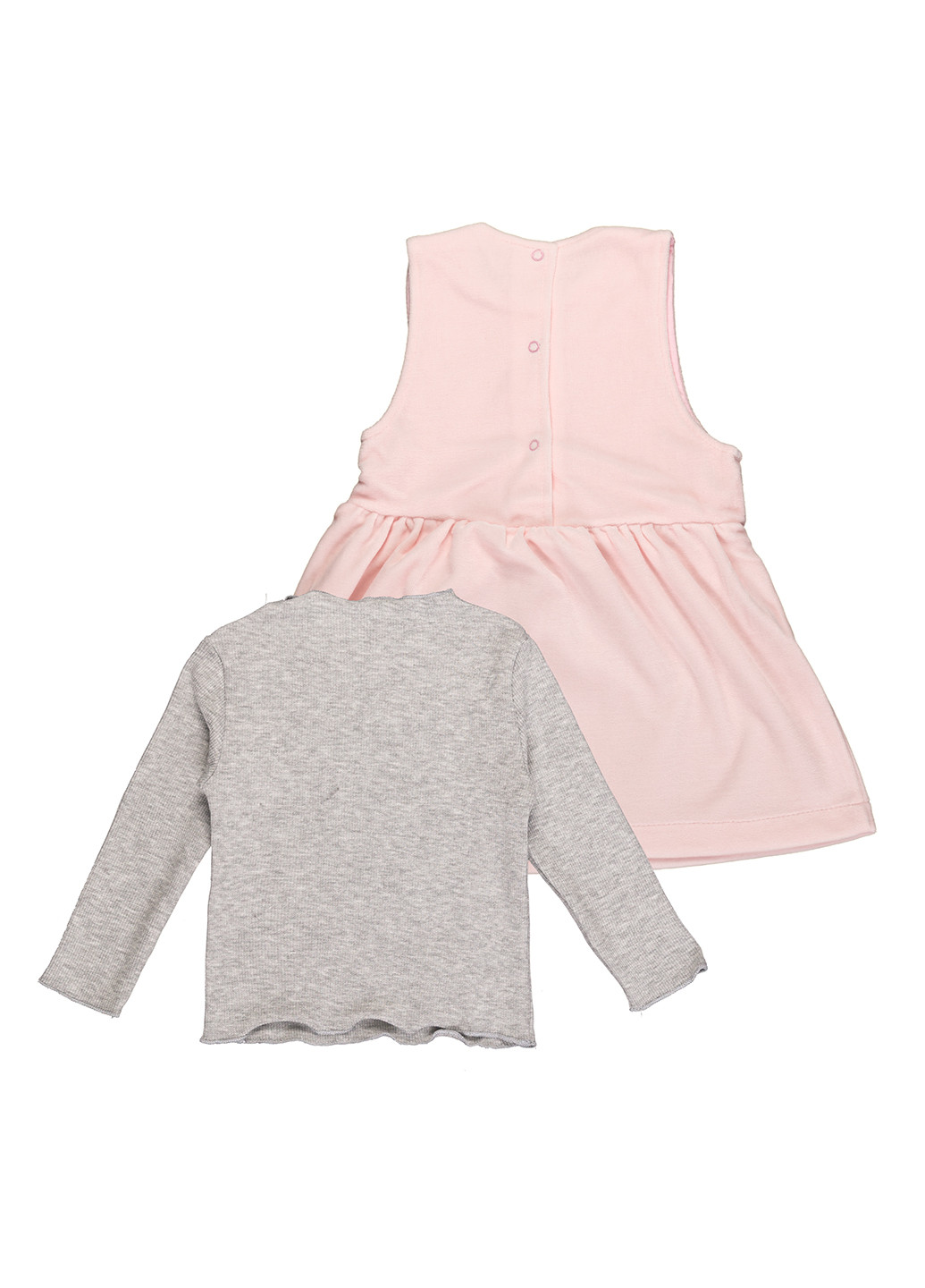 Рожевий демісезонний комплект для дівчаток плаття, джемпер Фламинго Текстиль