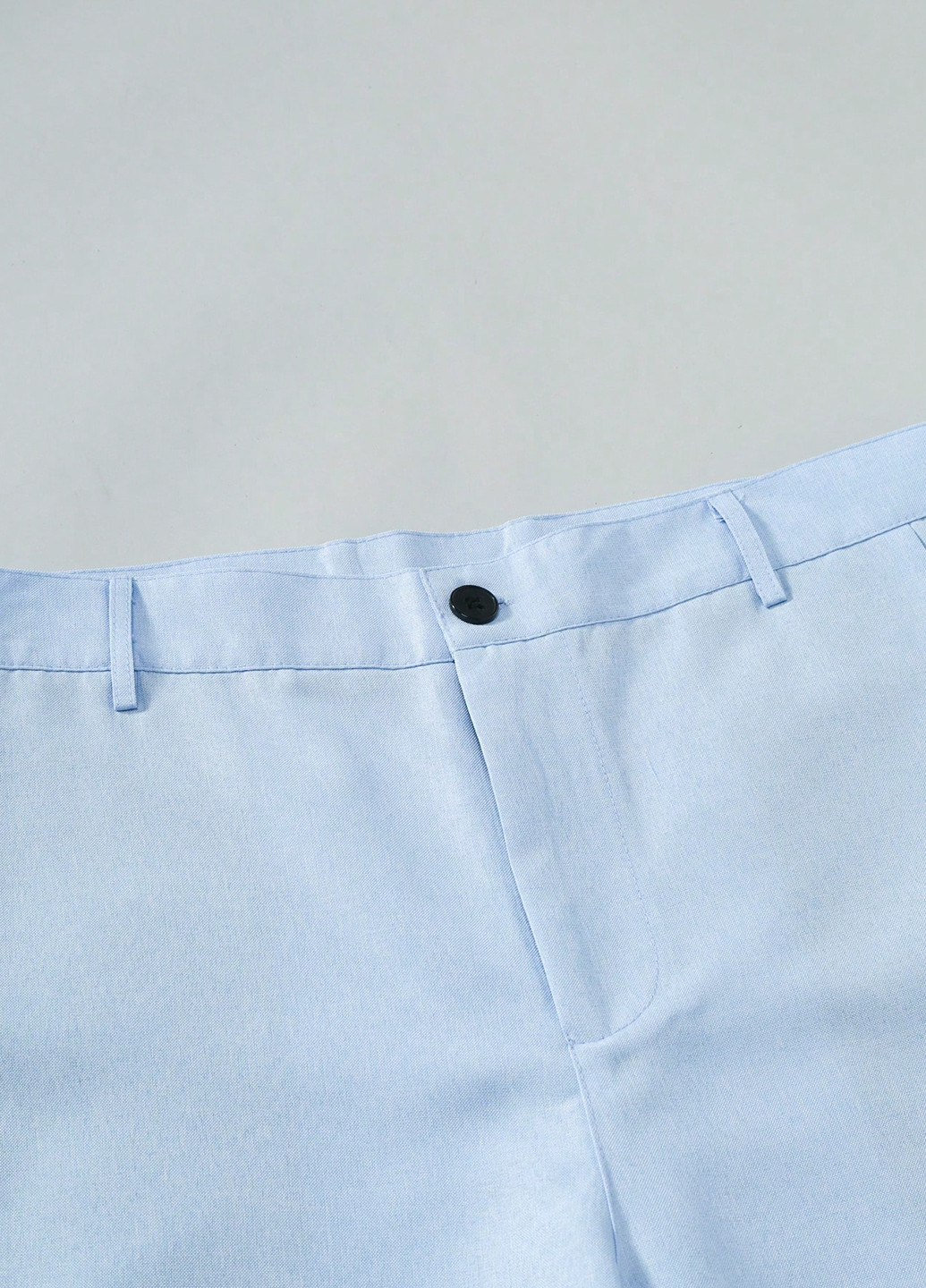 Светло-голубой демисезонный костюм (жакет, брюки) брючный SHEIN