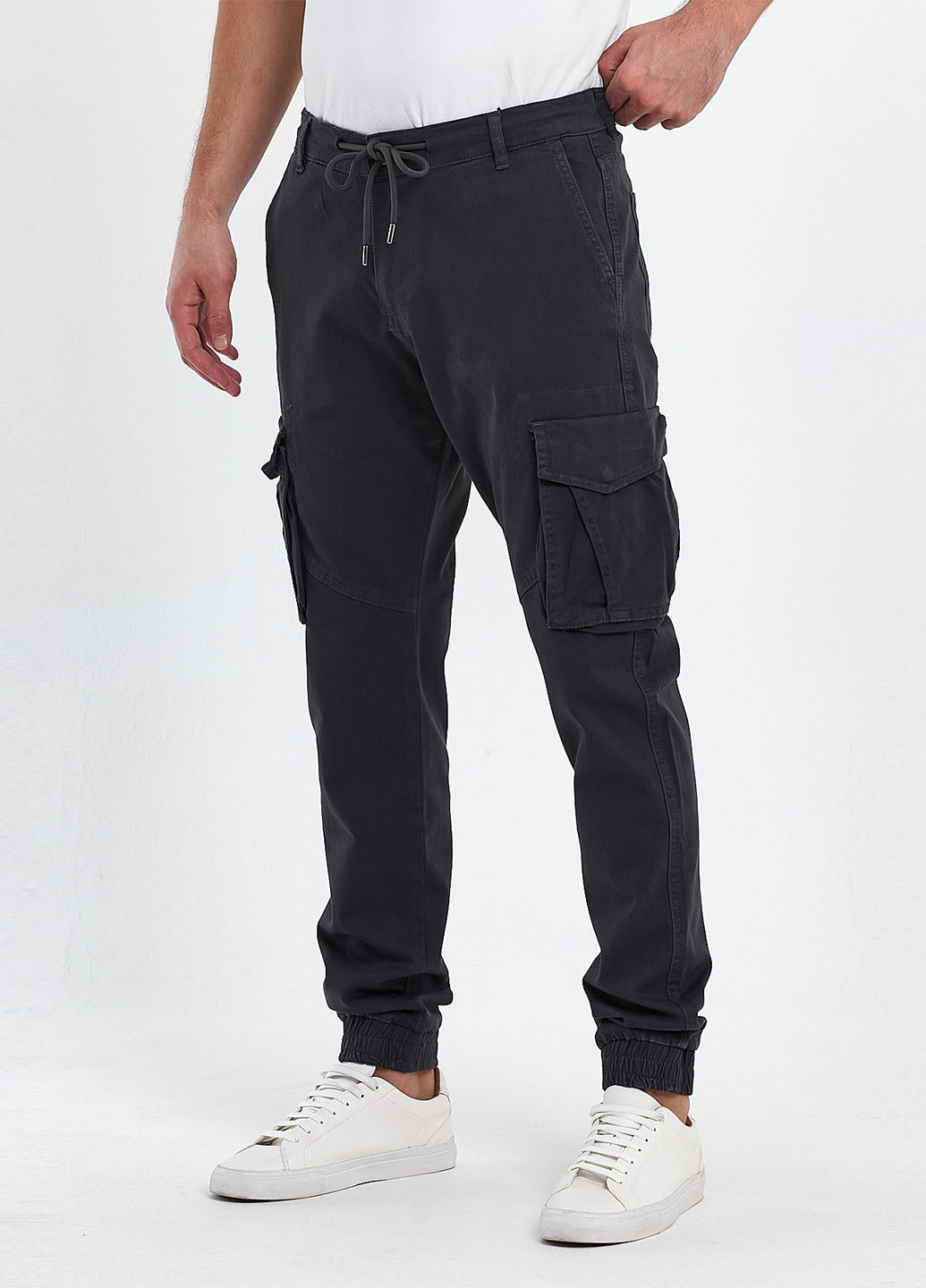 Темно-серые демисезонные джоггеры джинсы Trend Collection