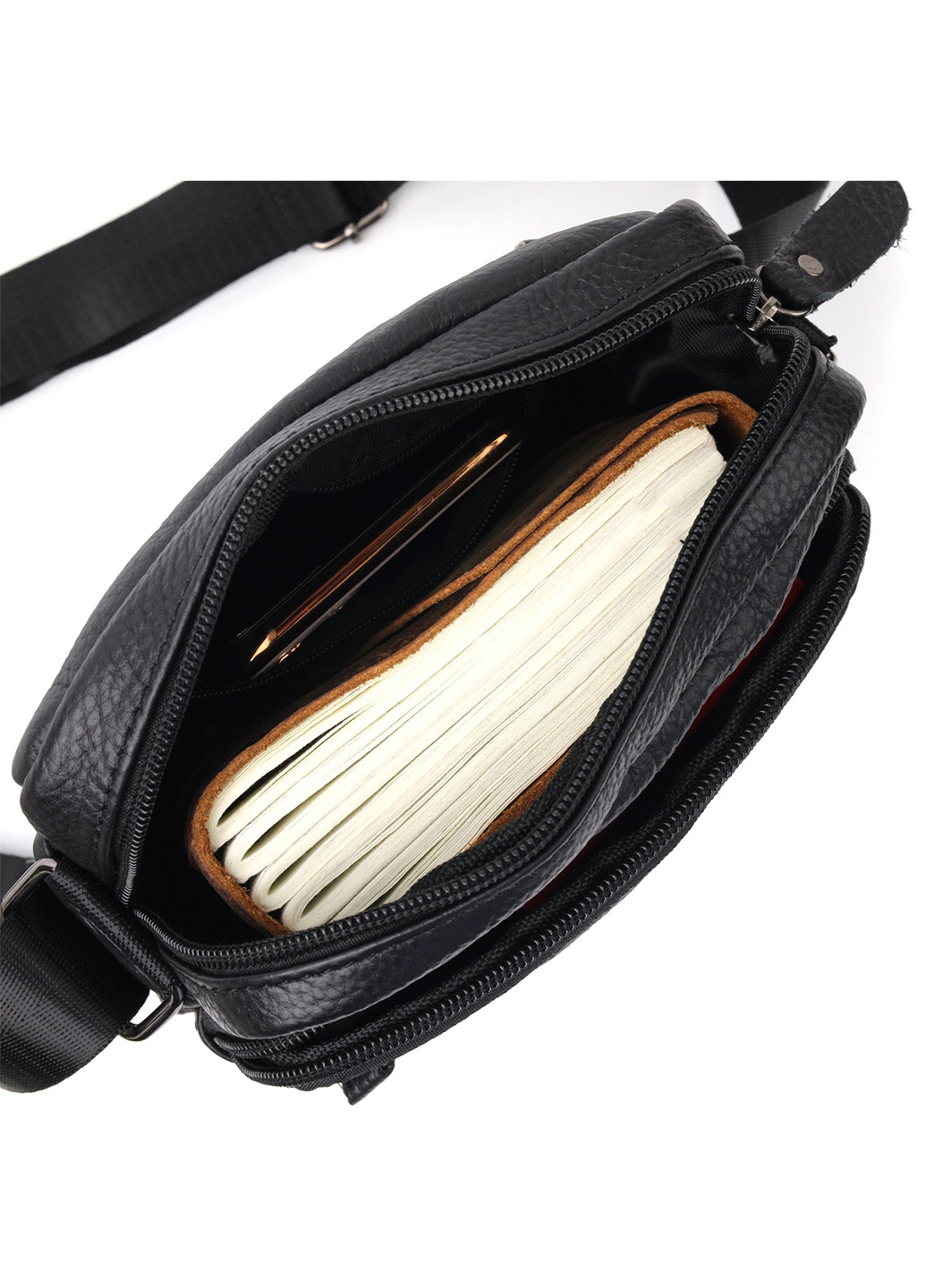 Мужская кожаная сумка 18х19х6 см Vintage (255710685)