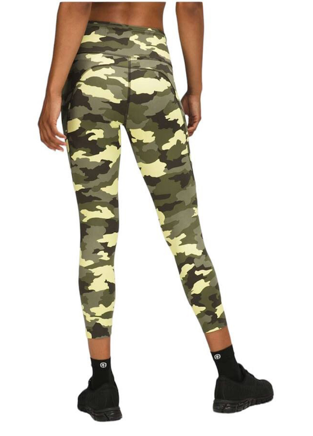 Хаки демисезонные леггинсы Lululemon Athletica